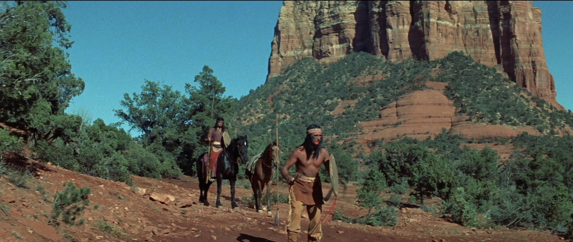 The Last Wagon (1956) —  shot,  lighting