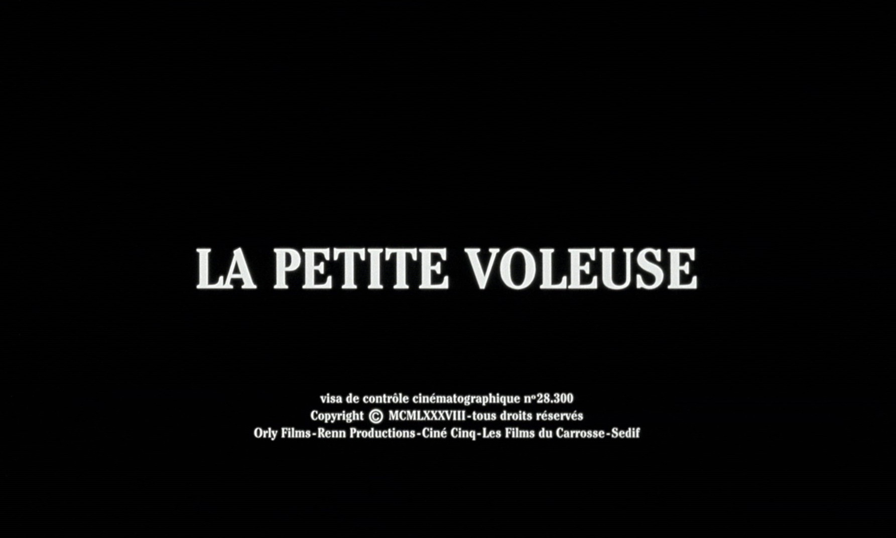 The Little Thief (1988) —  shot,  lighting