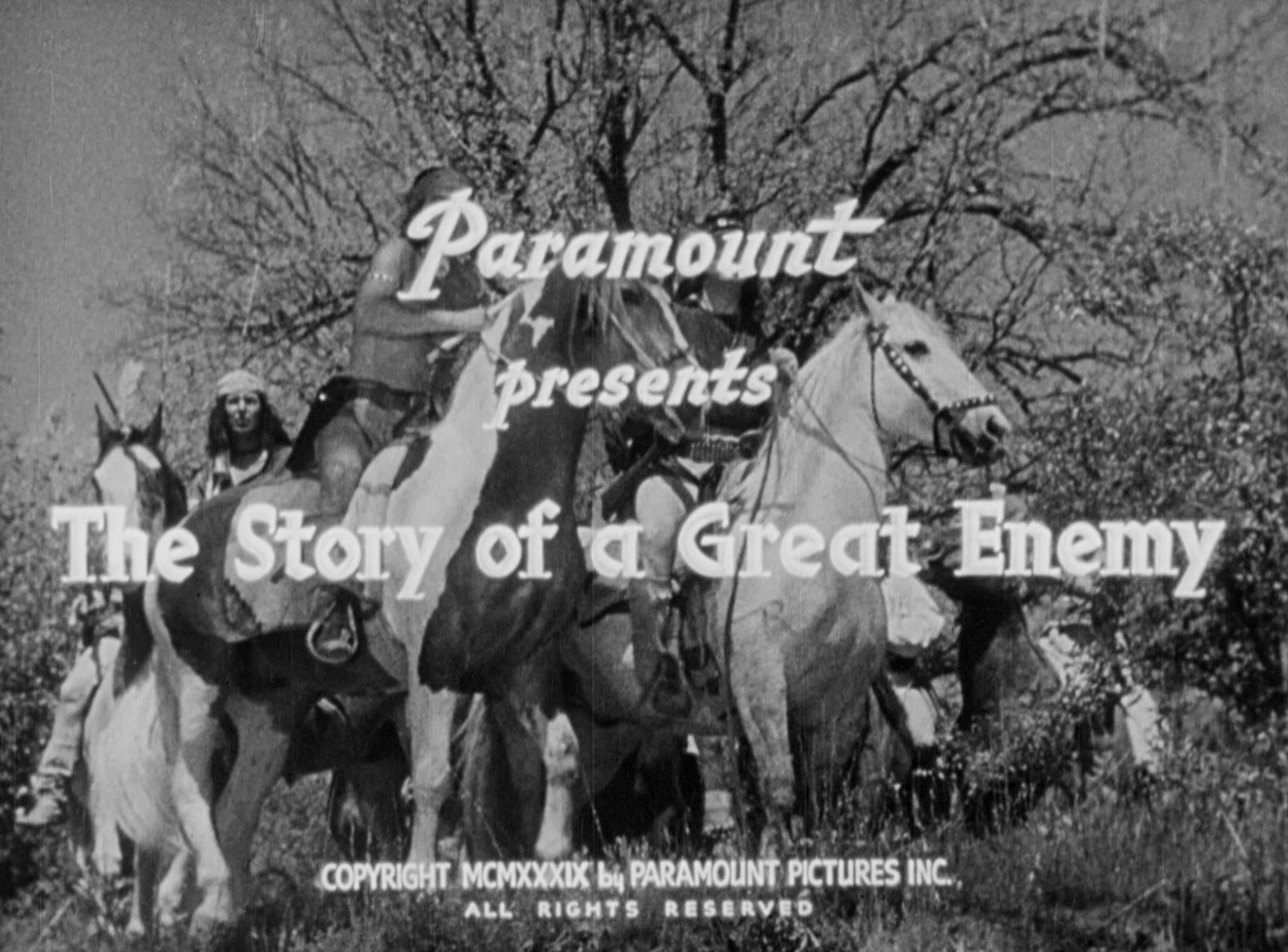 The Story of a Great Enemy (1939) —  shot,  lighting