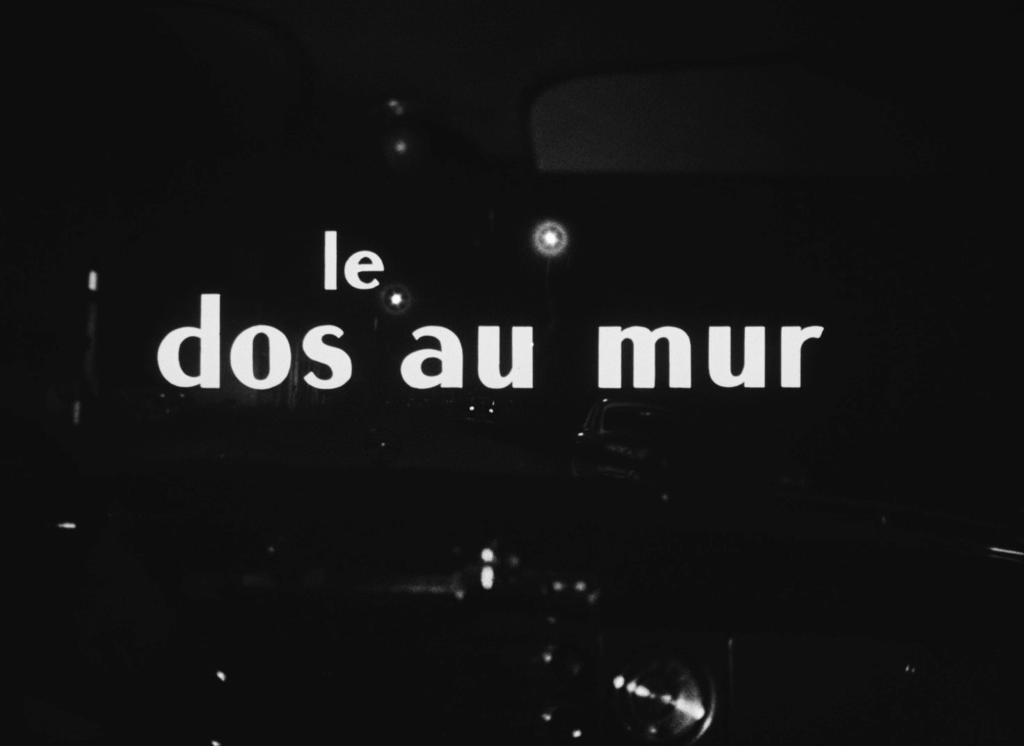 Back to the Wall (1958) —  shot,  lighting