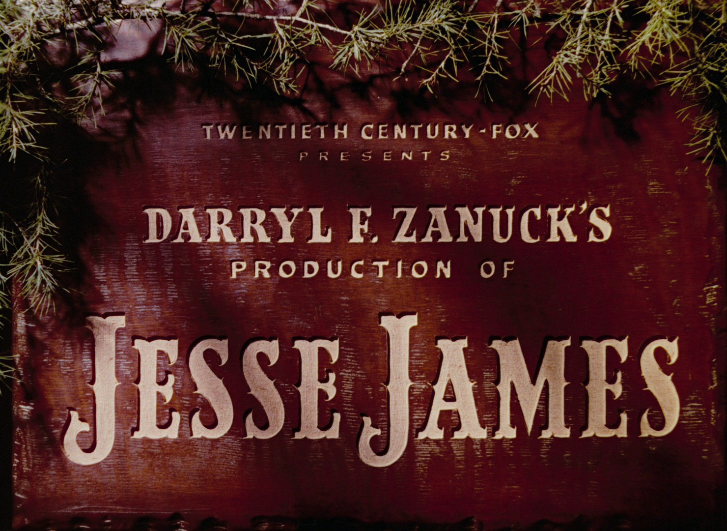 Jesse James (1939) —  shot,  lighting