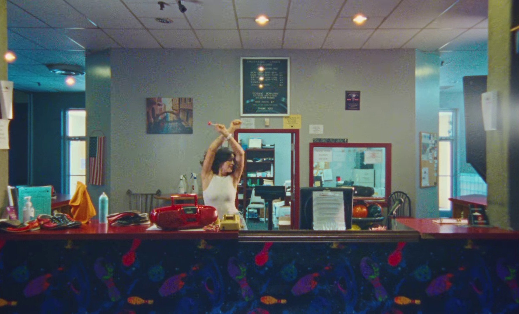 I Don't Wanna Talk (I Just Wanna Dance) (2021) —  shot,  lighting