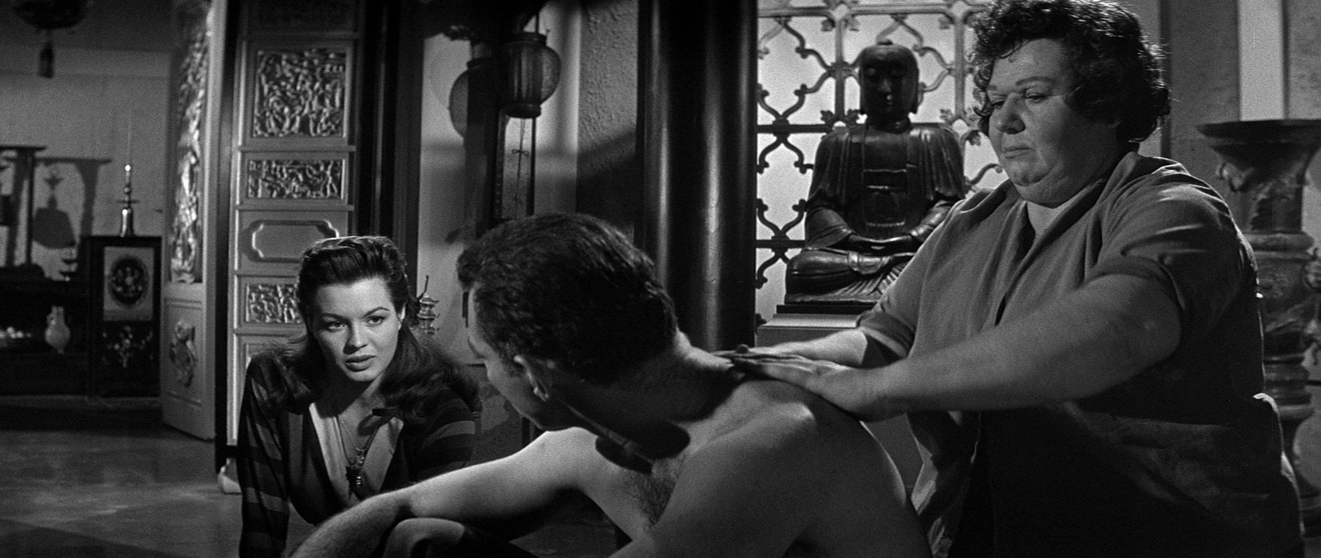 China Gate (1957) —  shot,  lighting