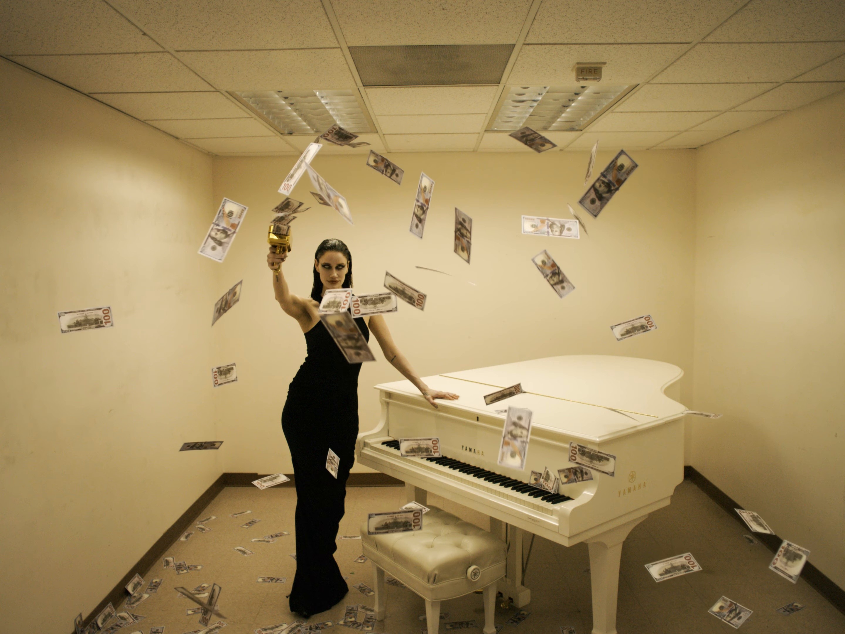 Piano and Great Danes (2025) —  shot,  lighting