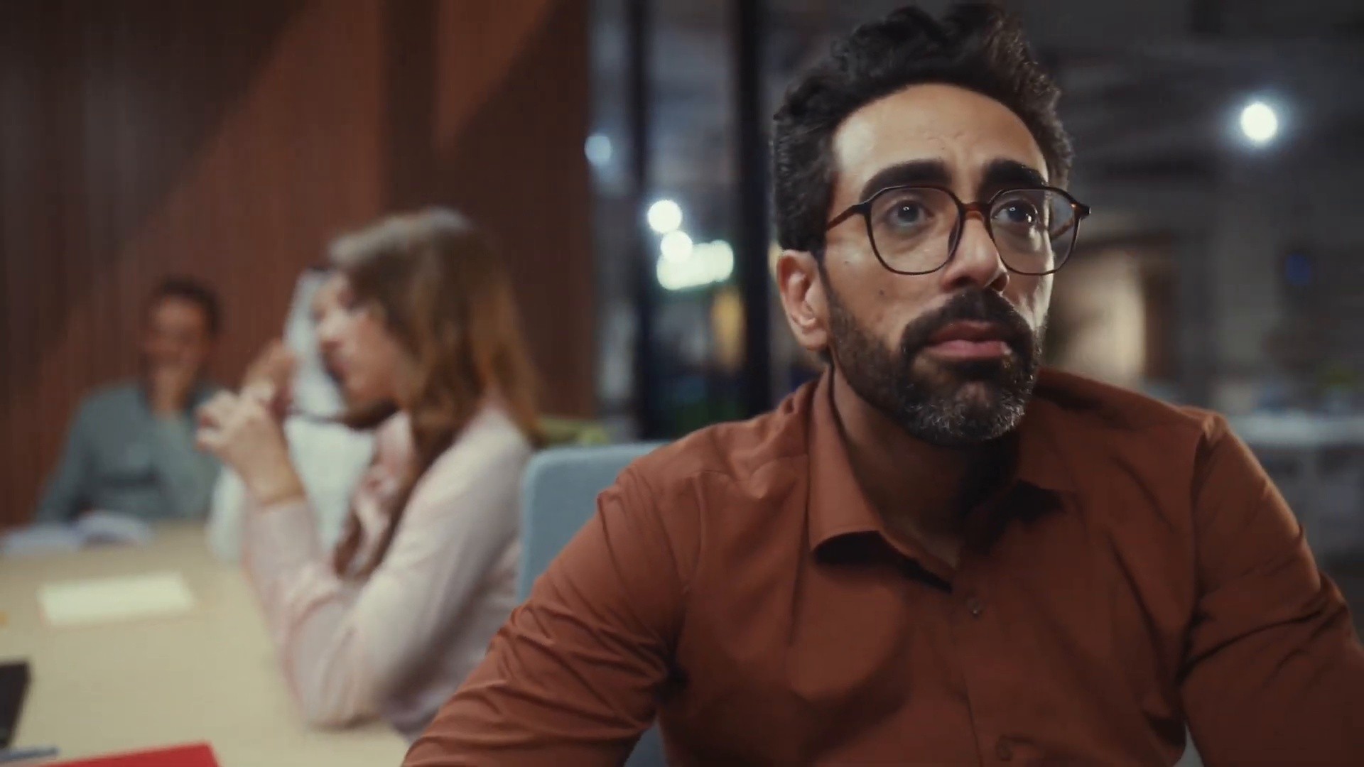 The Serious Strategist | Zoom Coffee (2025) —  shot,  lighting