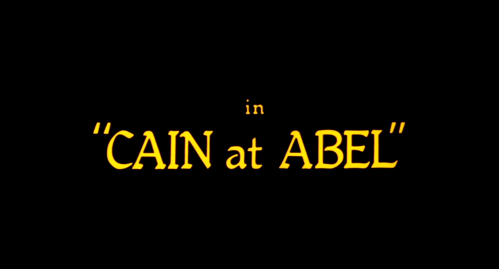 Cain at Abel (1982) —  shot,  lighting