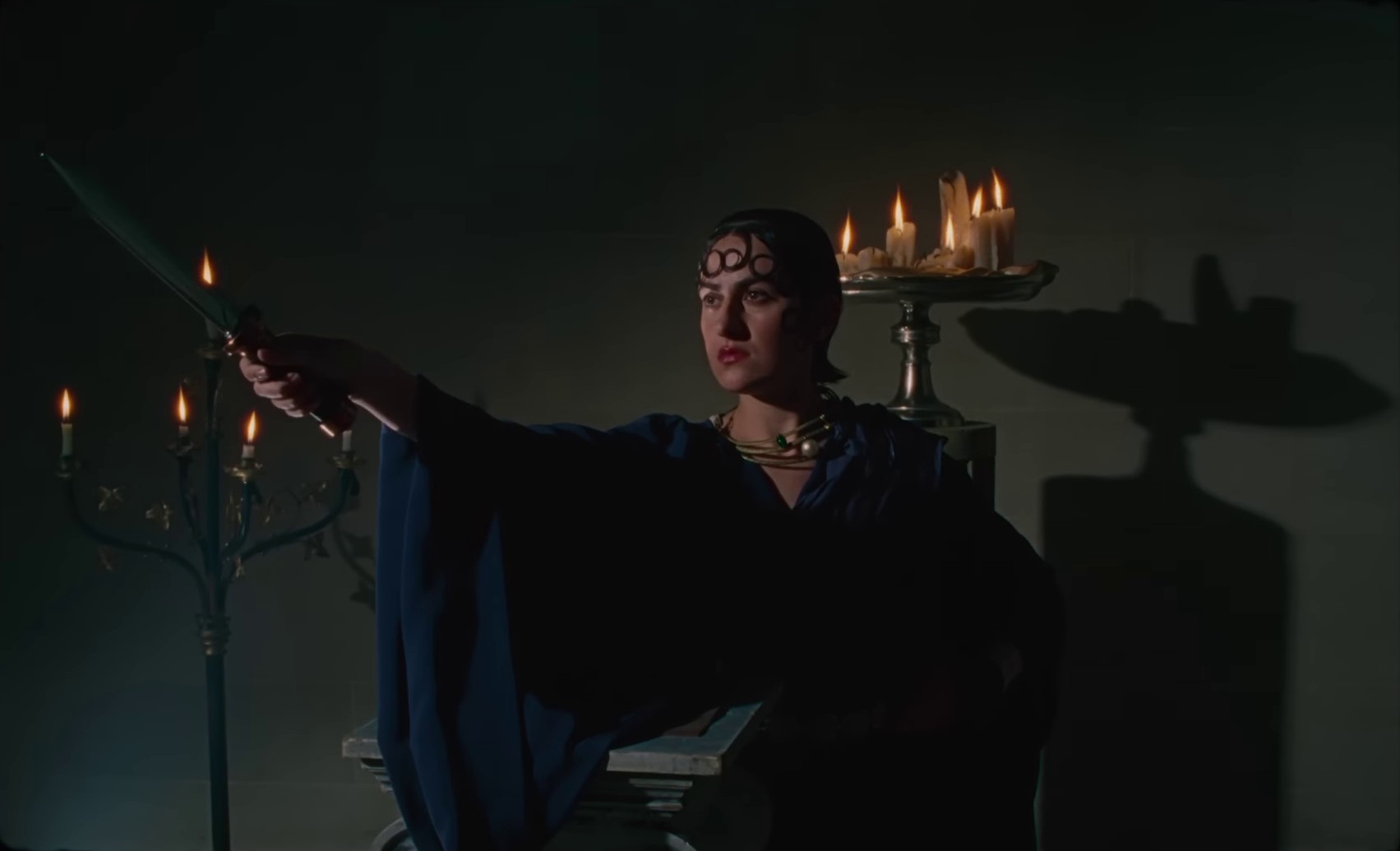 Caesar on a TV Screen (2024) —  shot,  lighting