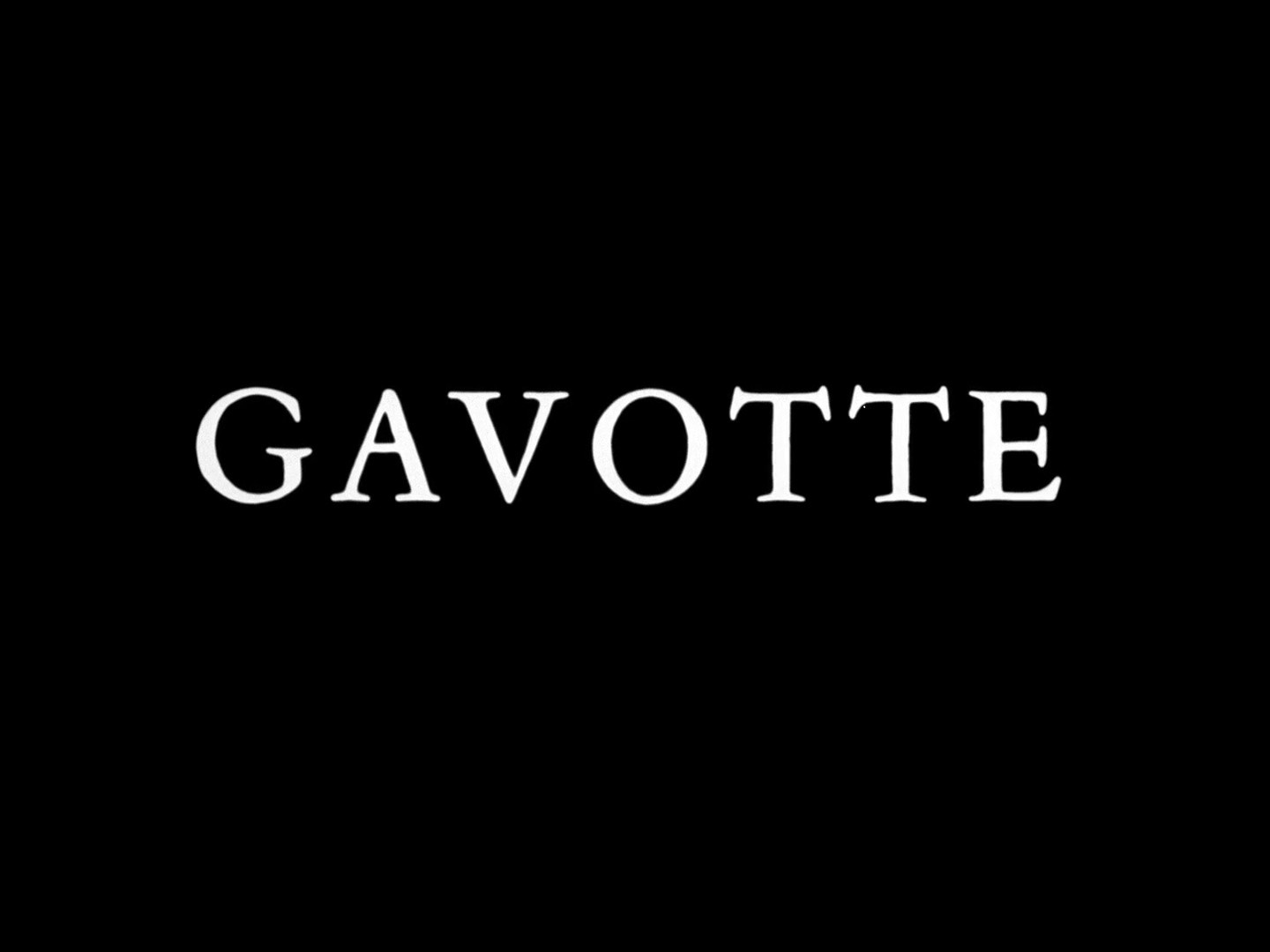 Gavotte (1968) —  shot,  lighting