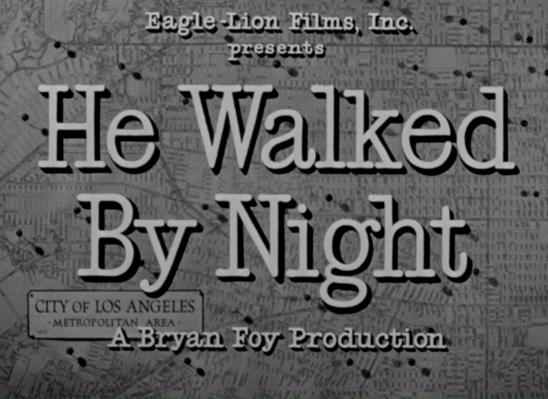 He Walked by Night (1948) —  shot,  lighting