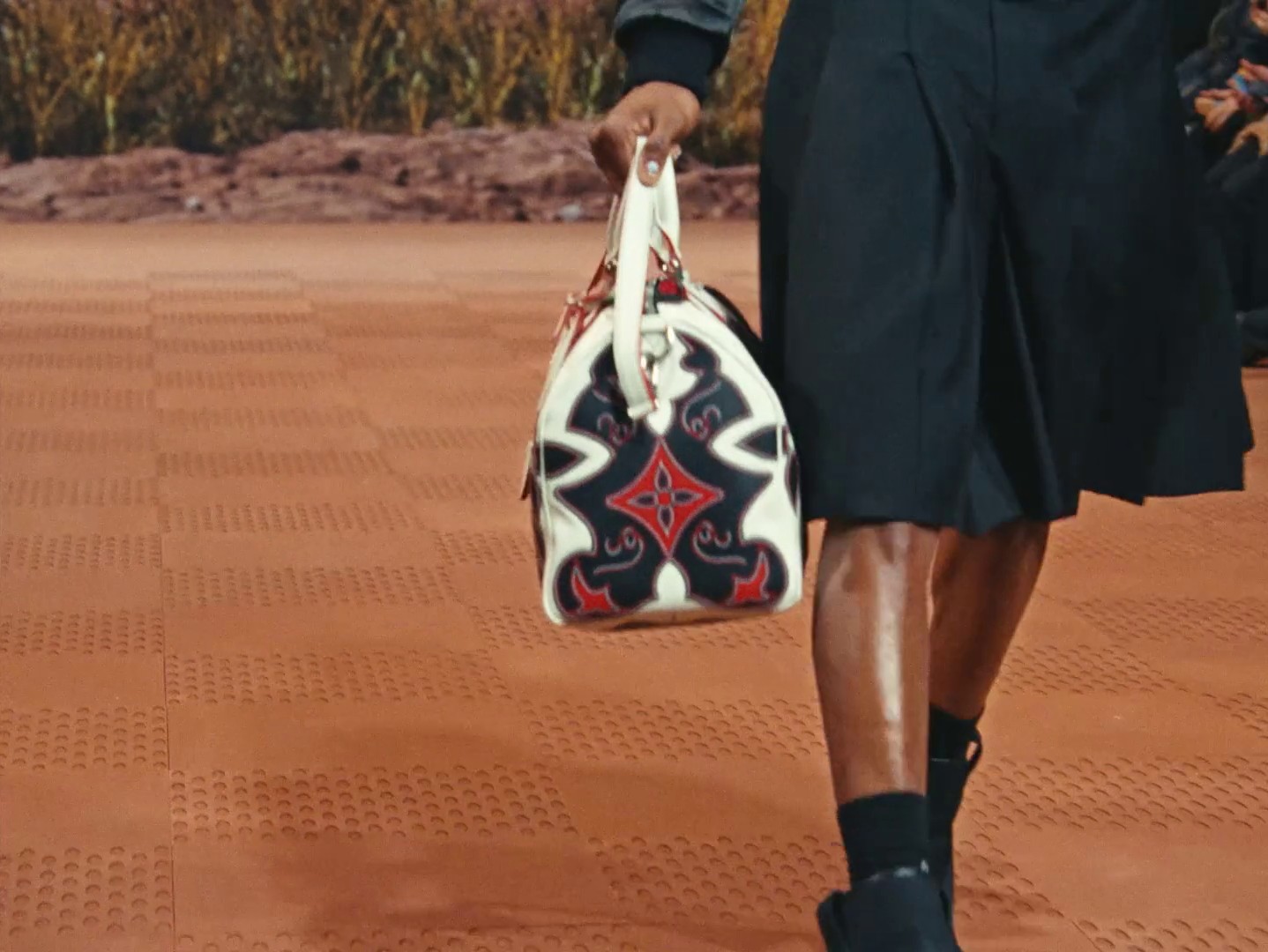 LOUIS VUITTON MEN'S FW 2024 with TYSHAWN JONES (2024) —  shot,  lighting