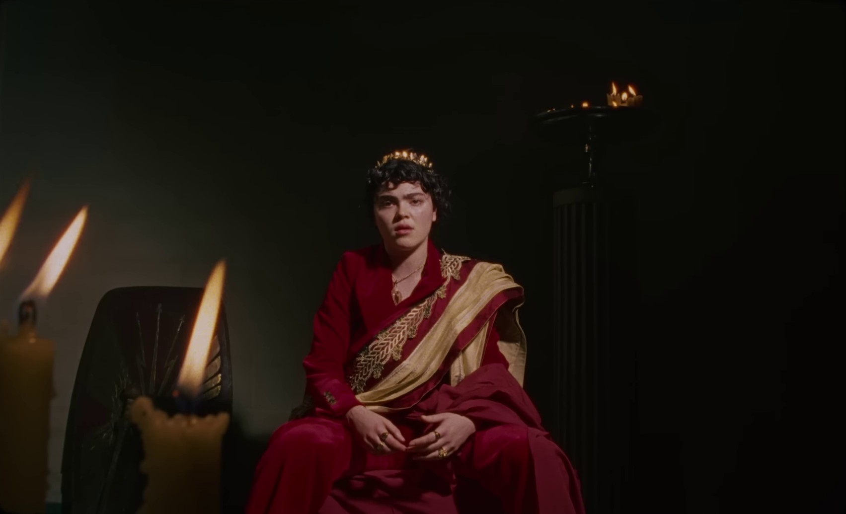 Caesar on a TV Screen (2024) —  shot,  lighting