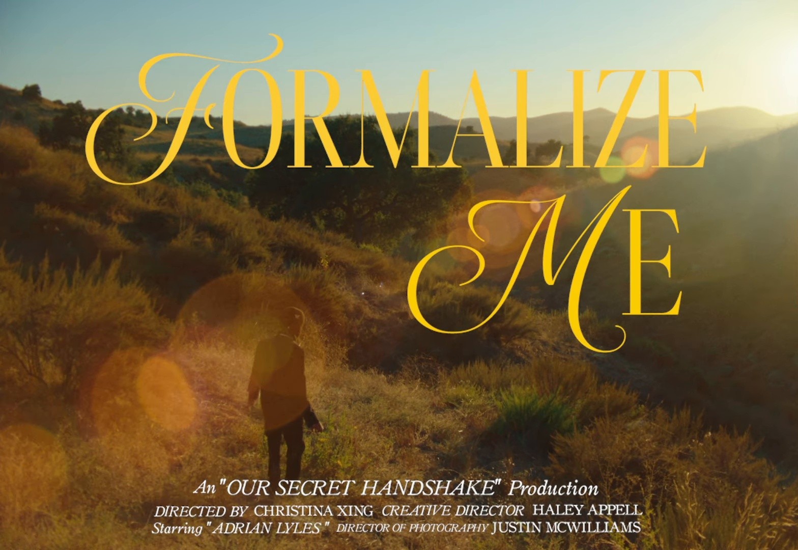 Formalize me (2024) —  shot,  lighting