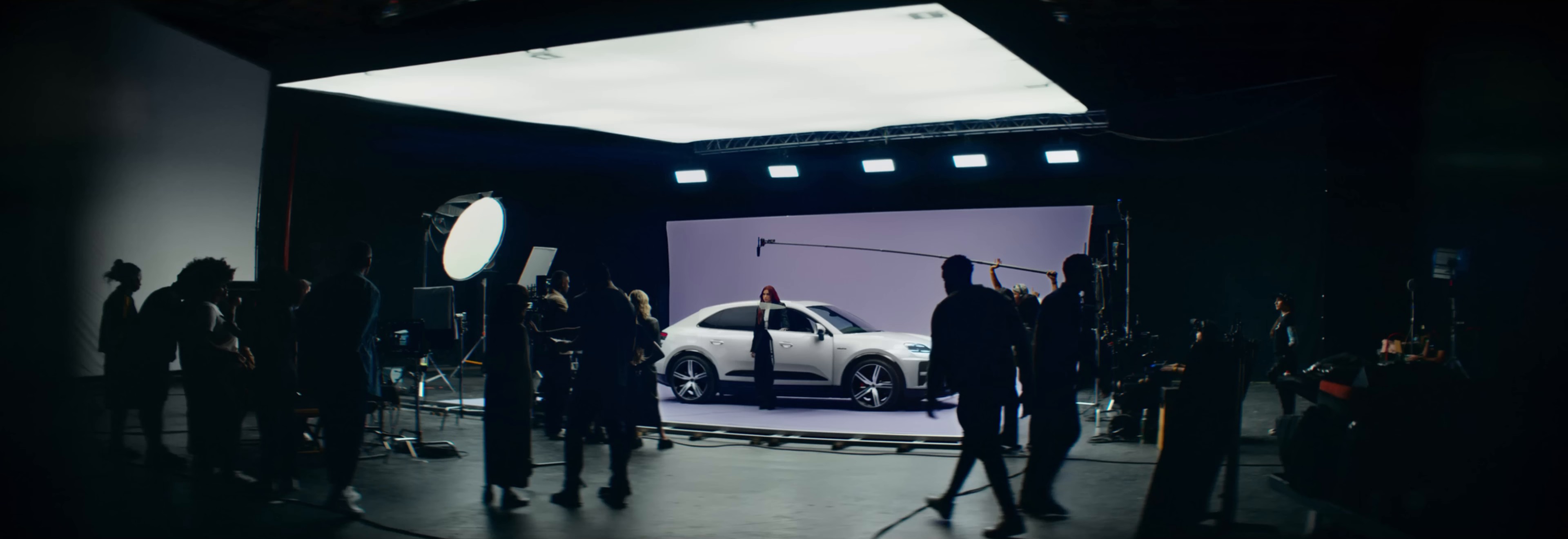 Dua Lipa for Porsche | The all-electric Macan. (2024) —  shot,  lighting